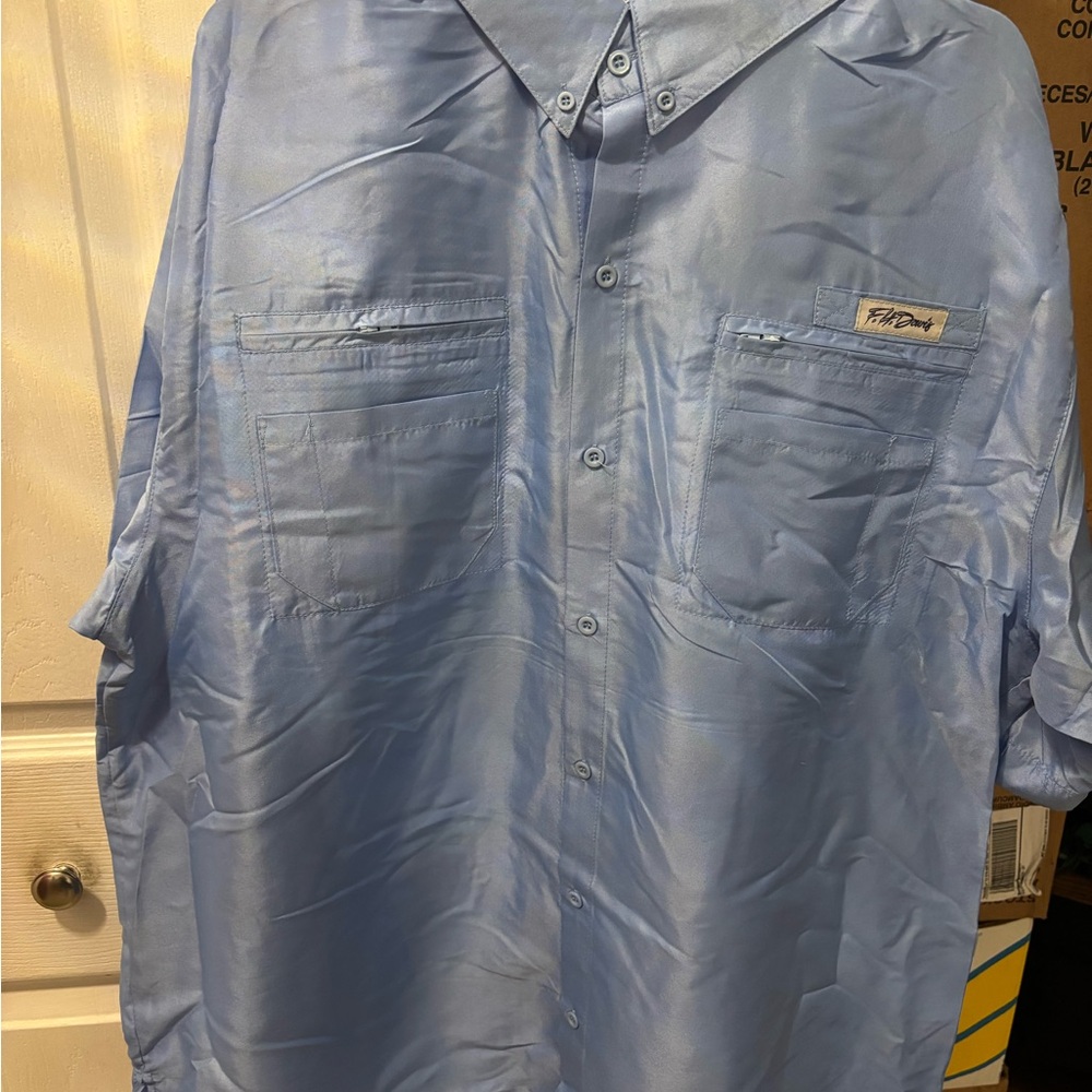 Faded Glory Light Blue Button-Up Shirt
